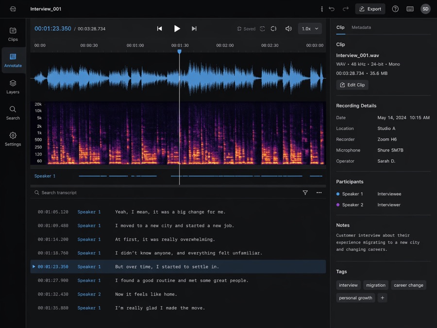 Audio & Speech
